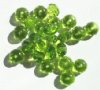 25 6x8mm Faceted Olive Donut Beads